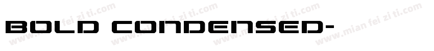 Bold Condensed字体转换